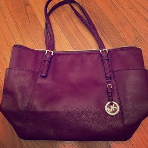 Burgundy Michael Kors purse
